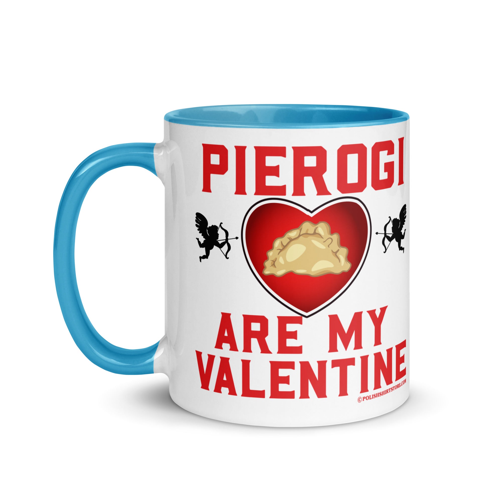 Pierogi Are My Valentine Coffee Mug with Color Inside  Polish Shirt Store   