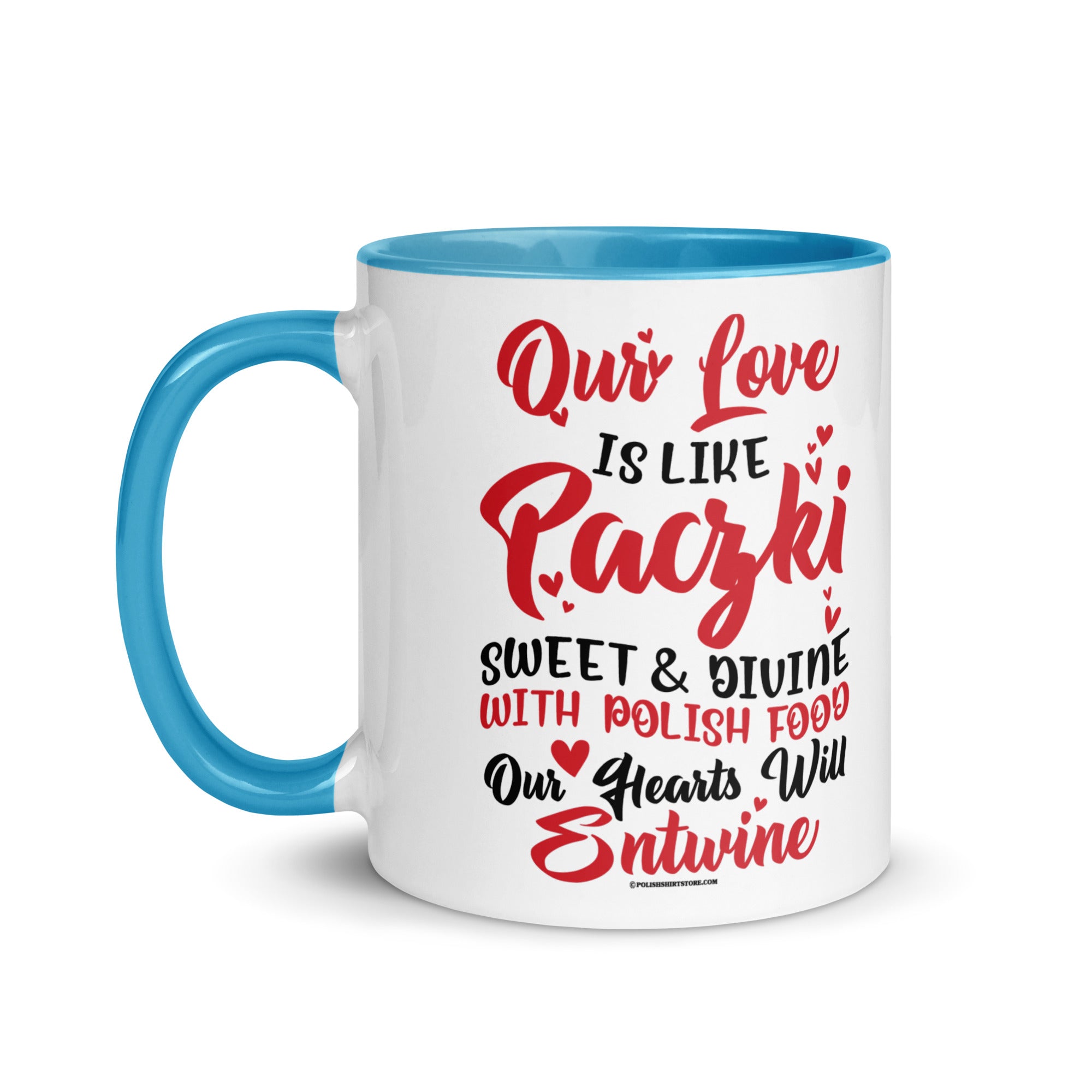 Our Love Is Like Paczki Coffee Mug with Color Inside  Polish Shirt Store   