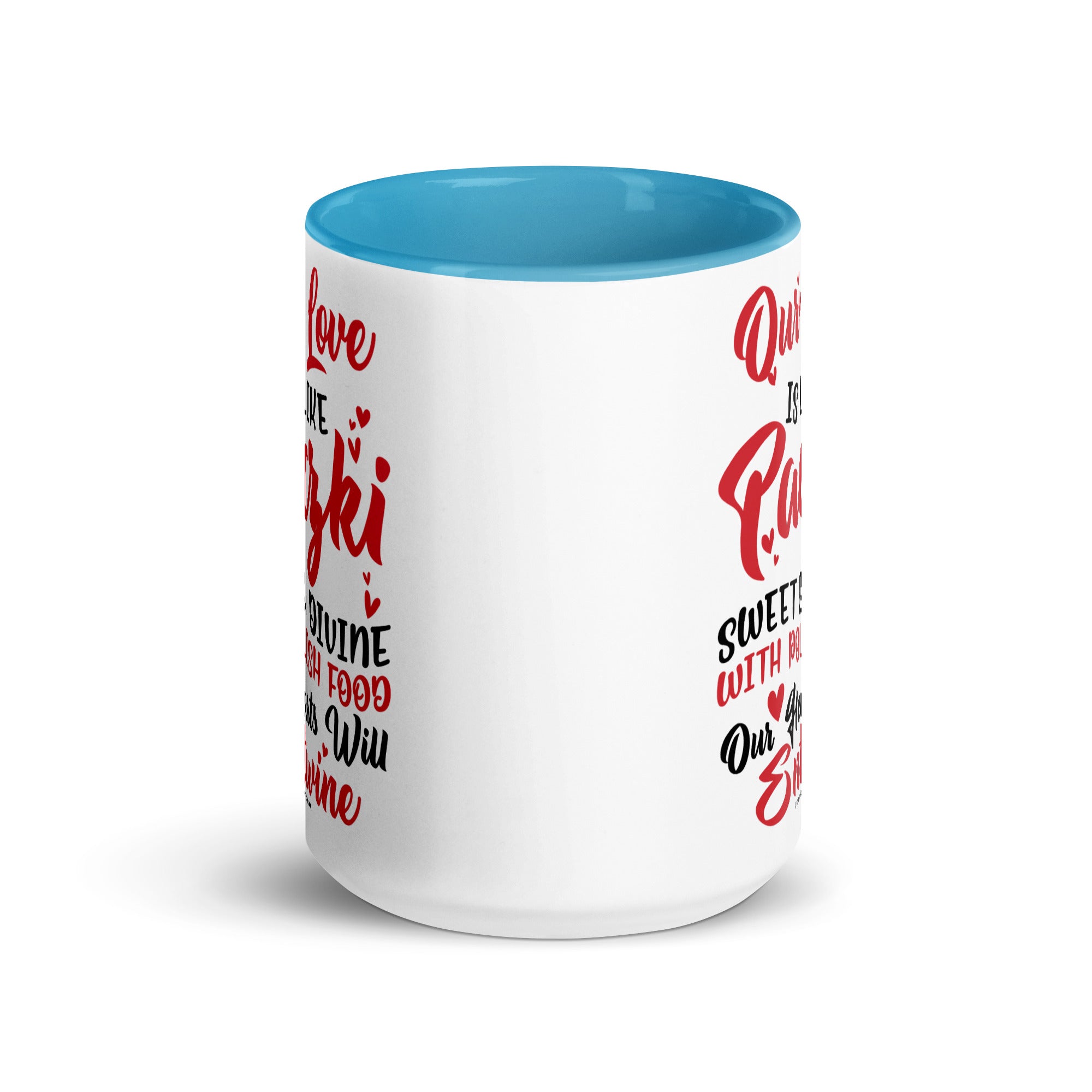 Our Love Is Like Paczki Coffee Mug with Color Inside  Polish Shirt Store   