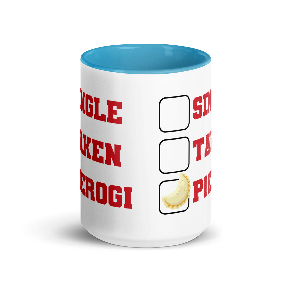 Single Taken Pierogi Mug with Color Inside  Polish Shirt Store   