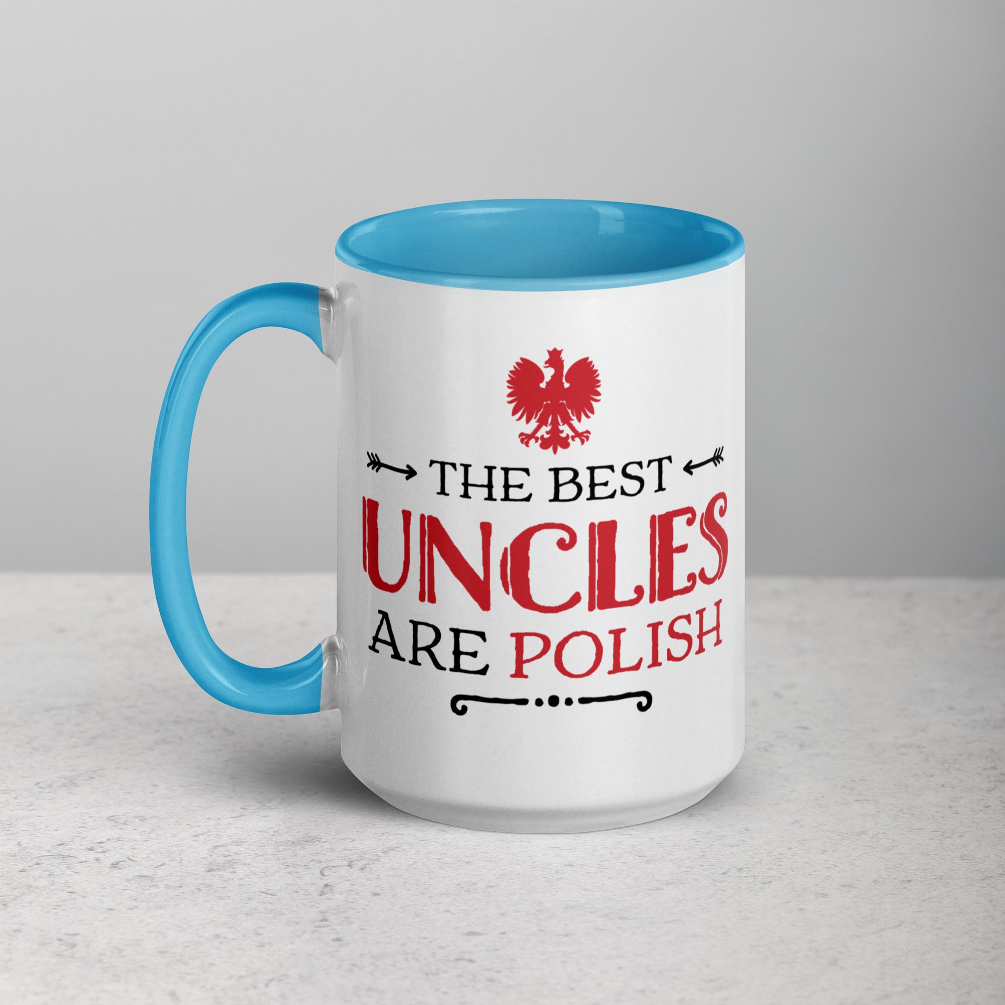 The Best Uncles Are Polish 15 Oz Coffee Mug with Color Inside  Polish Shirt Store   