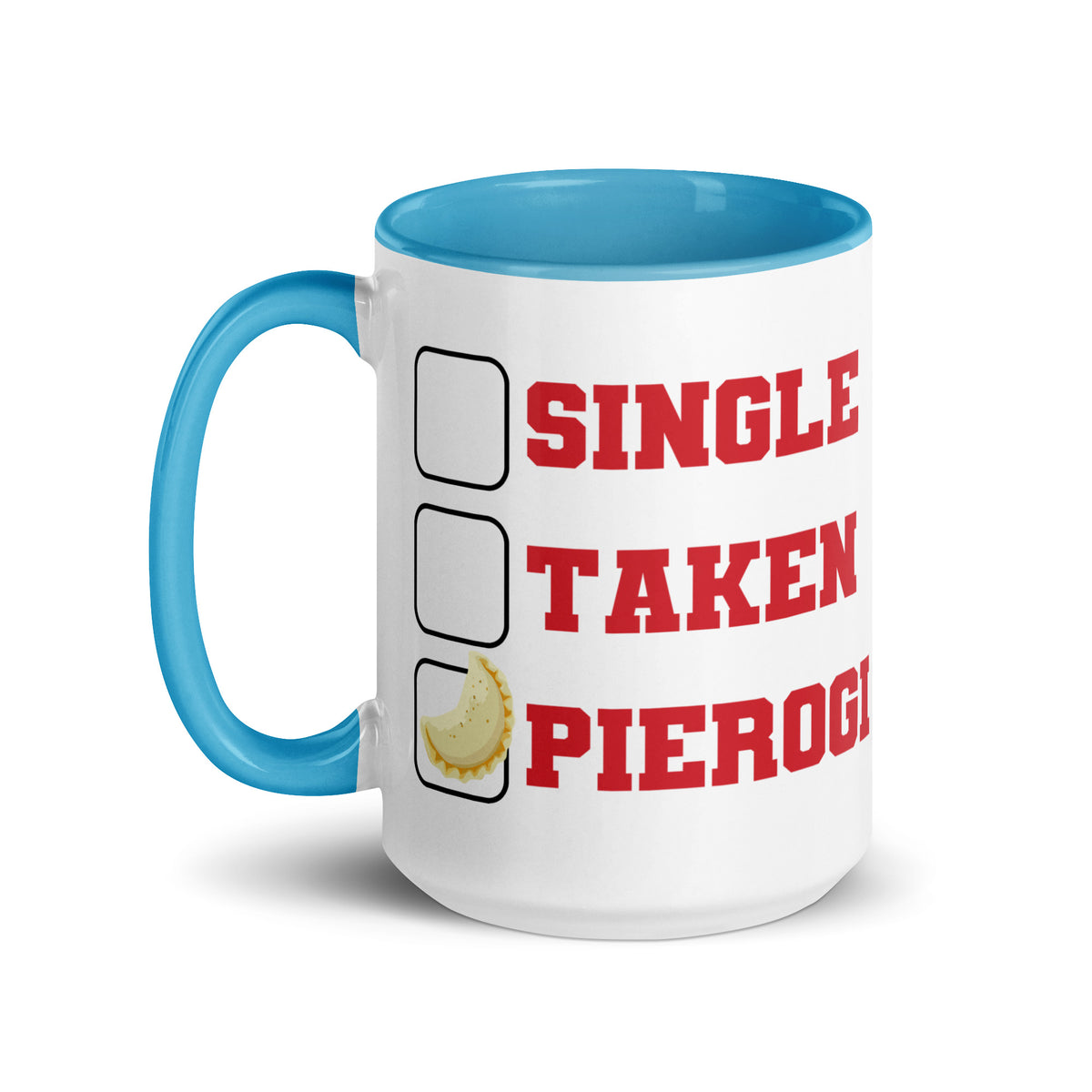 Single Taken Pierogi Mug with Color Inside  Polish Shirt Store   