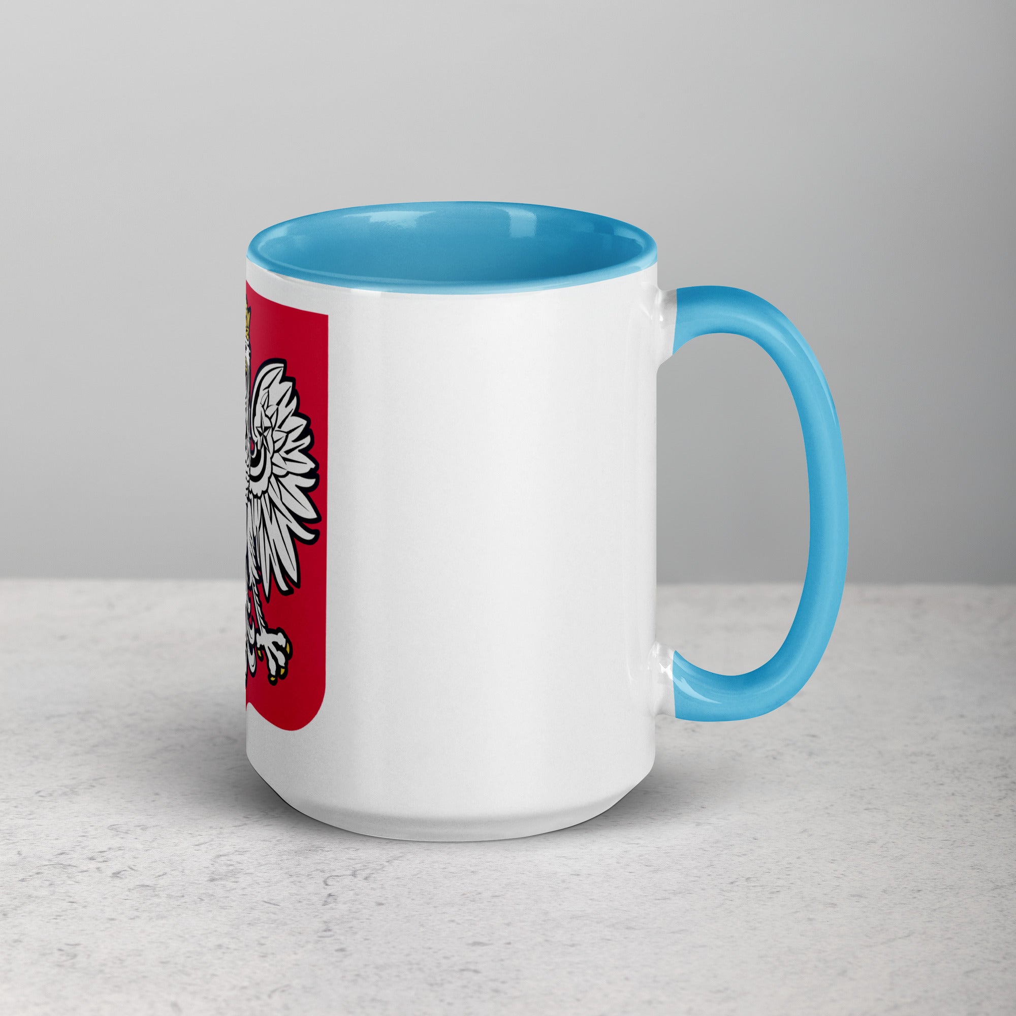 Polish Eagle Coffee Mug with Color Inside  Polish Shirt Store   