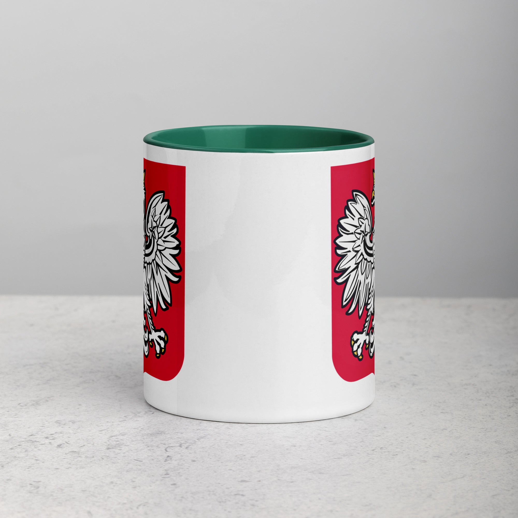 Polish Eagle Coffee Mug with Color Inside  Polish Shirt Store   