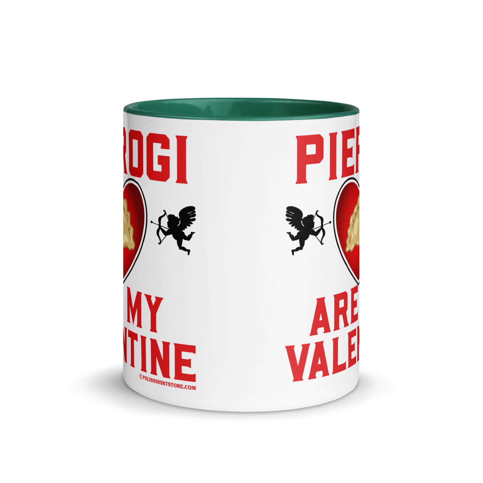 Pierogi Are My Valentine Coffee Mug with Color Inside  Polish Shirt Store   