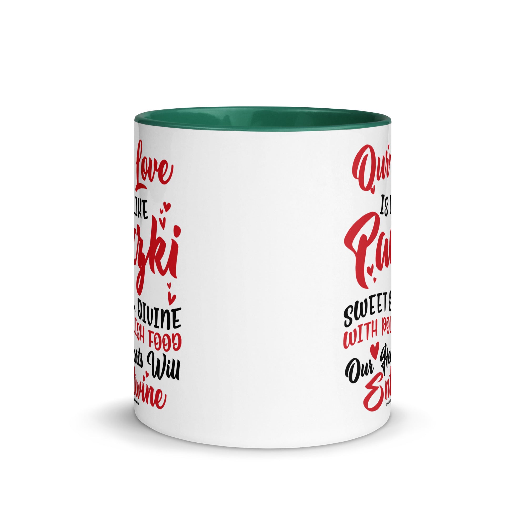 Our Love Is Like Paczki Coffee Mug with Color Inside  Polish Shirt Store   