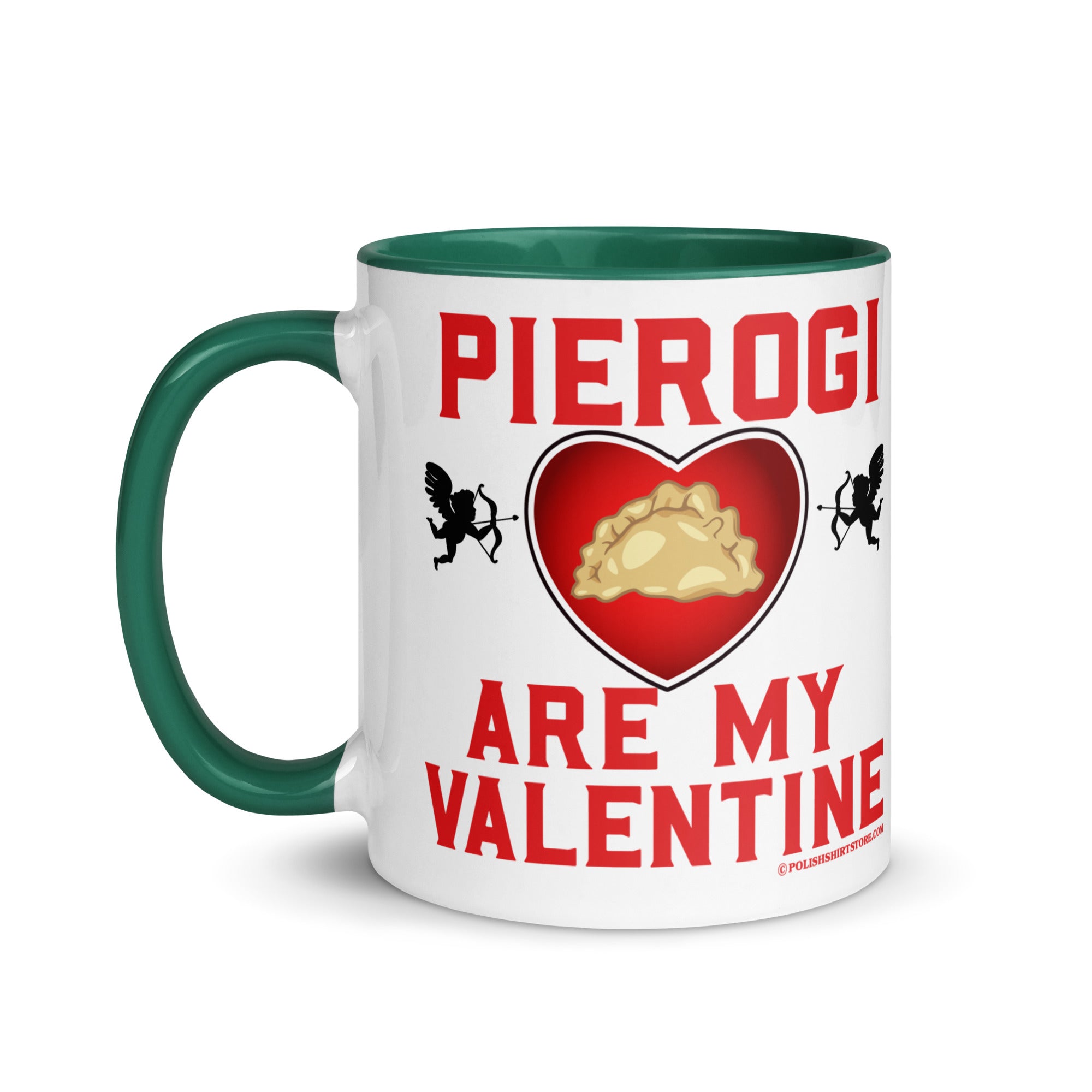 Pierogi Are My Valentine Coffee Mug with Color Inside  Polish Shirt Store   