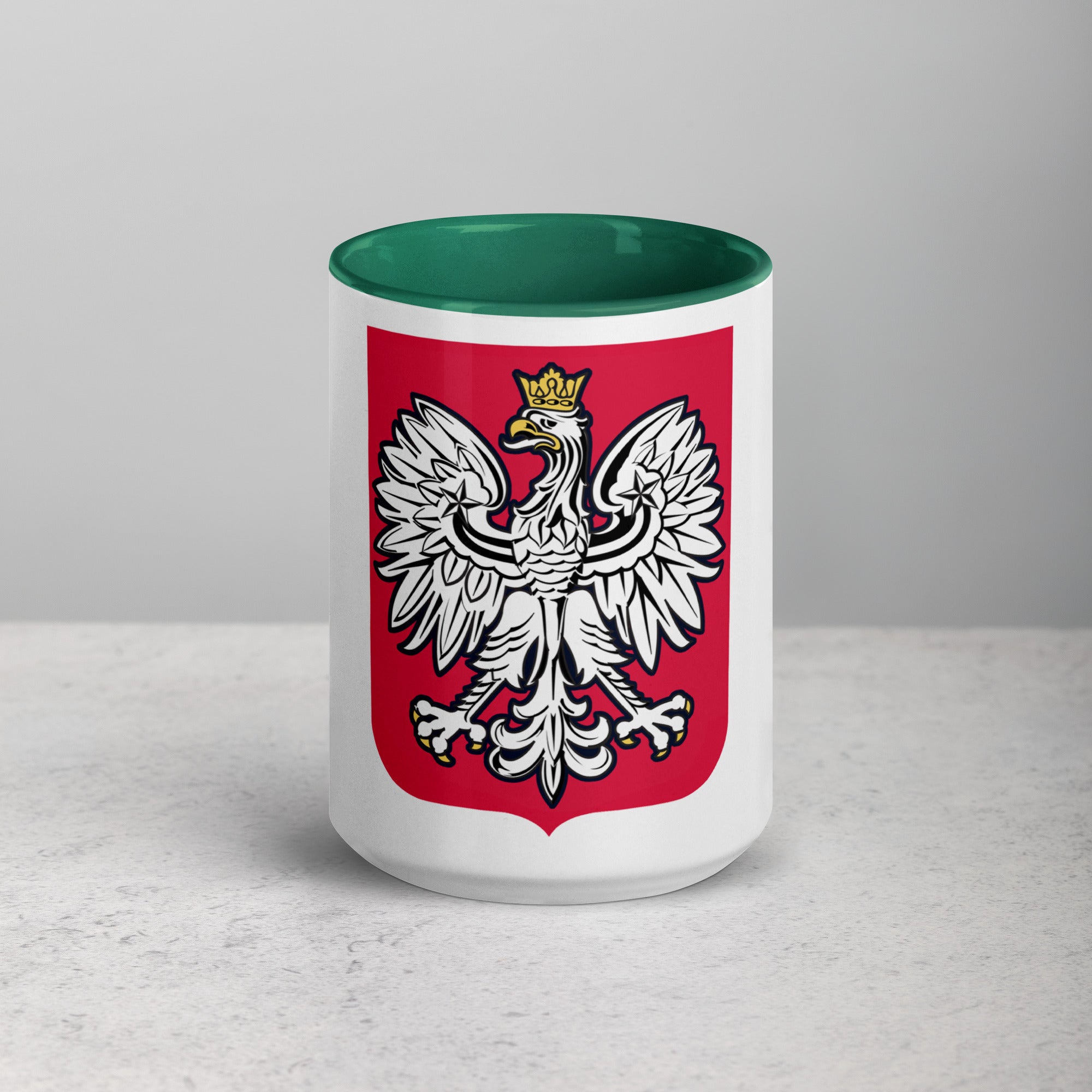 Polish Eagle Coffee Mug with Color Inside  Polish Shirt Store   