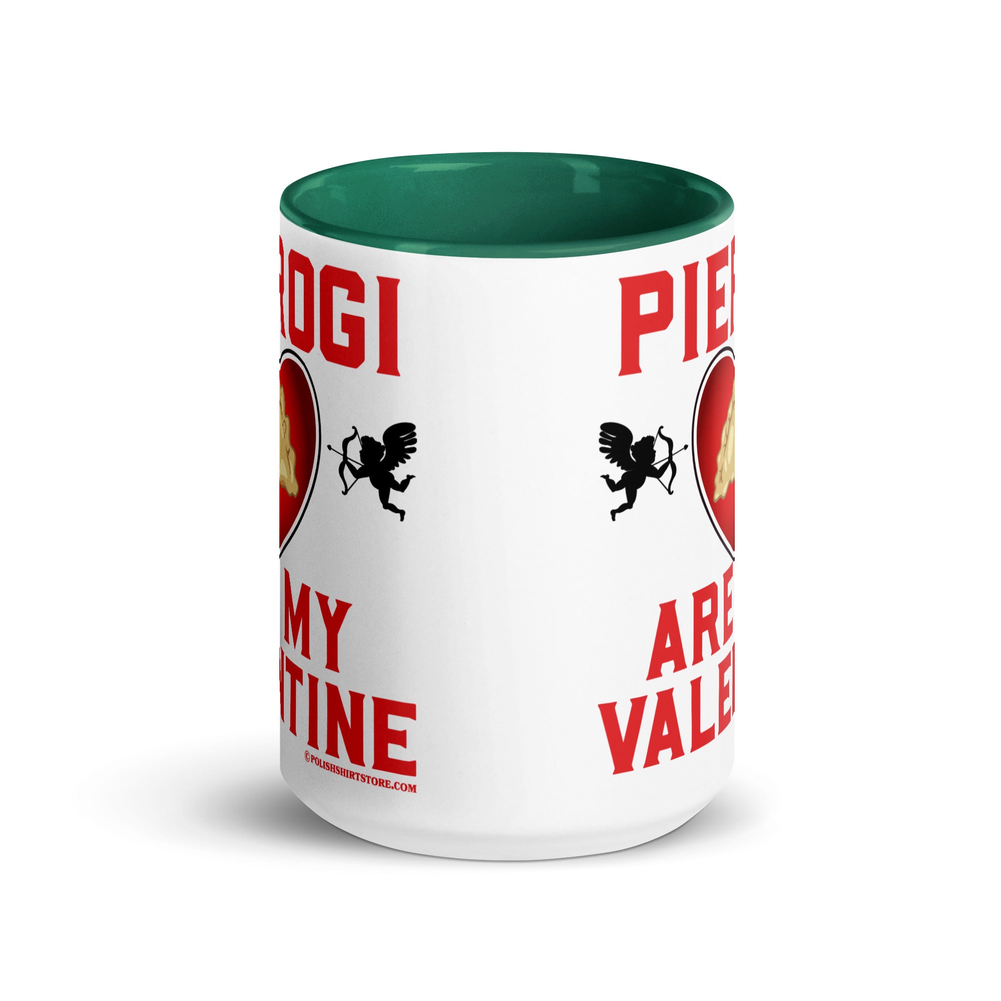 Pierogi Are My Valentine Coffee Mug with Color Inside  Polish Shirt Store   