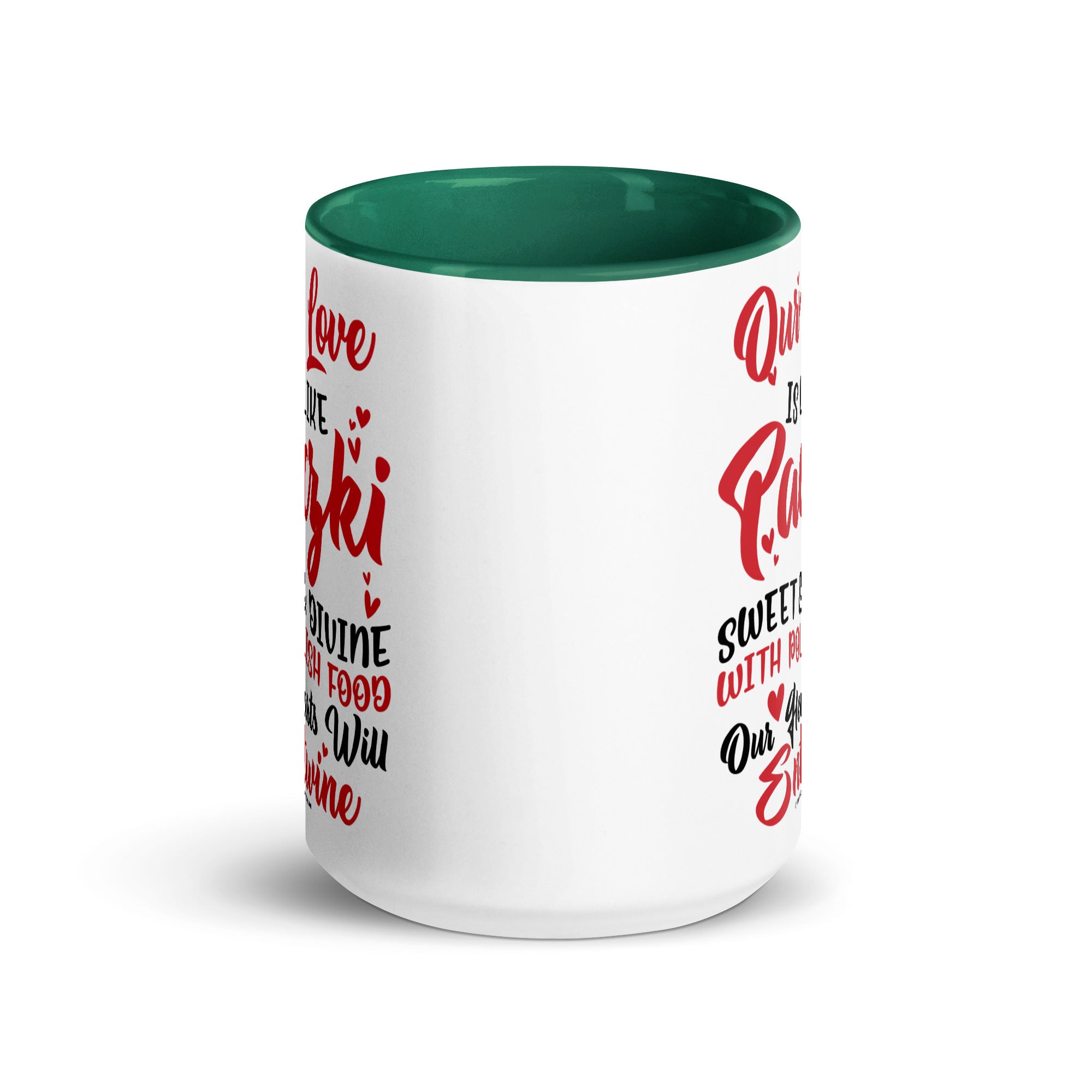 Our Love Is Like Paczki Coffee Mug with Color Inside  Polish Shirt Store   