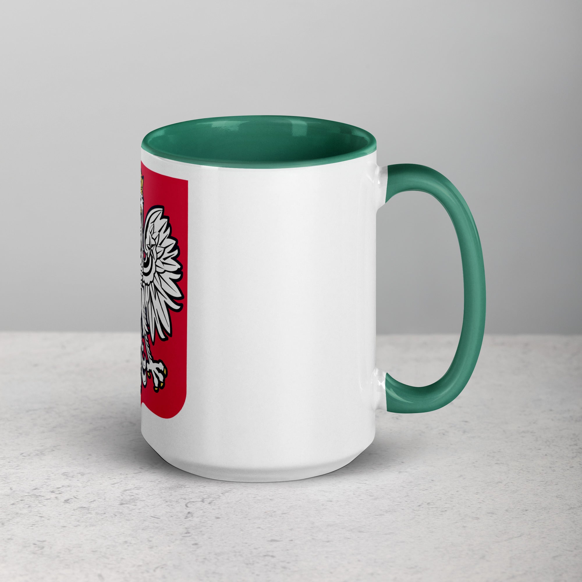 Polish Eagle Coffee Mug with Color Inside  Polish Shirt Store   