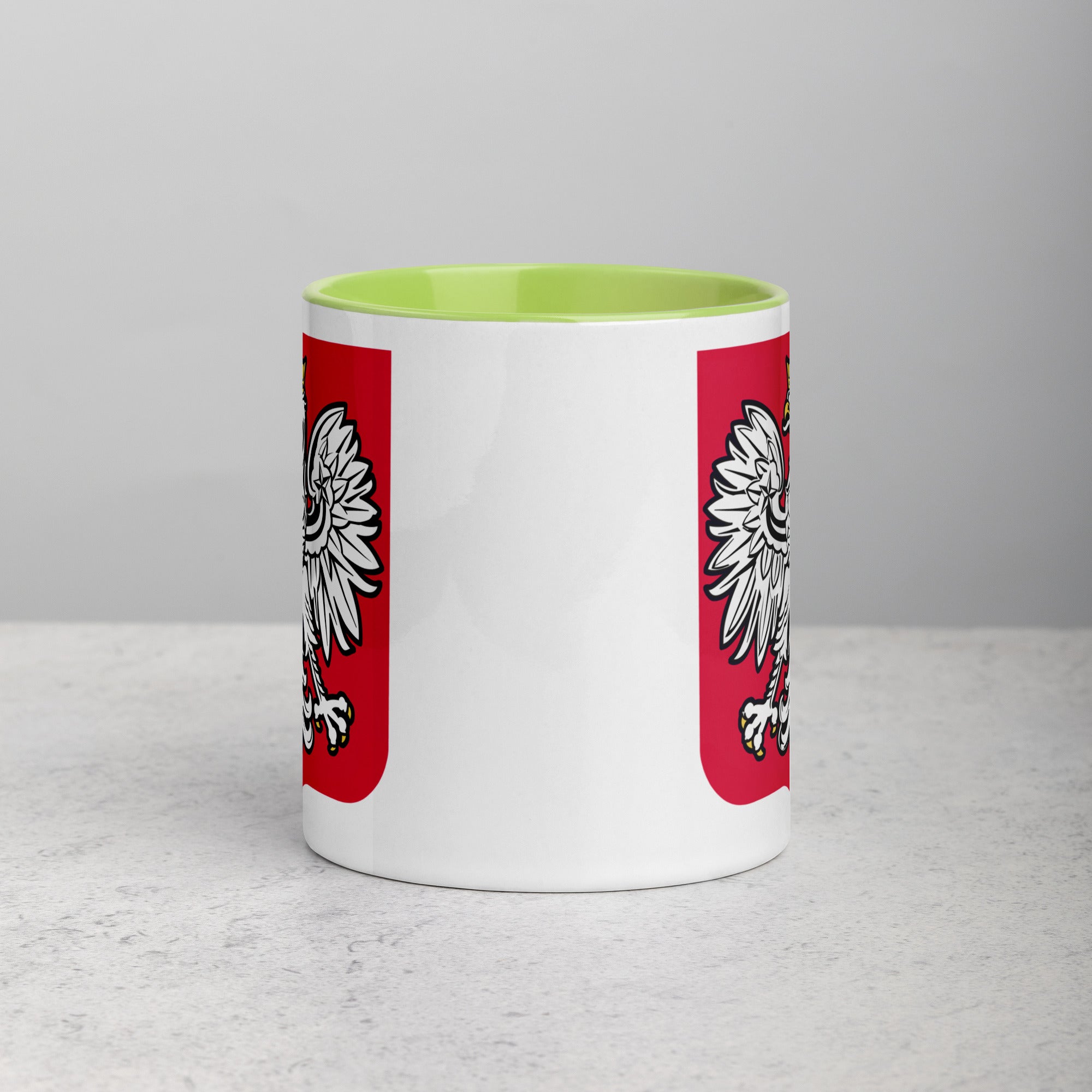 Polish Eagle Coffee Mug with Color Inside  Polish Shirt Store   