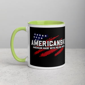 Americanski Coffee Mug with Color Inside - Green / 11 oz - Polish Shirt Store