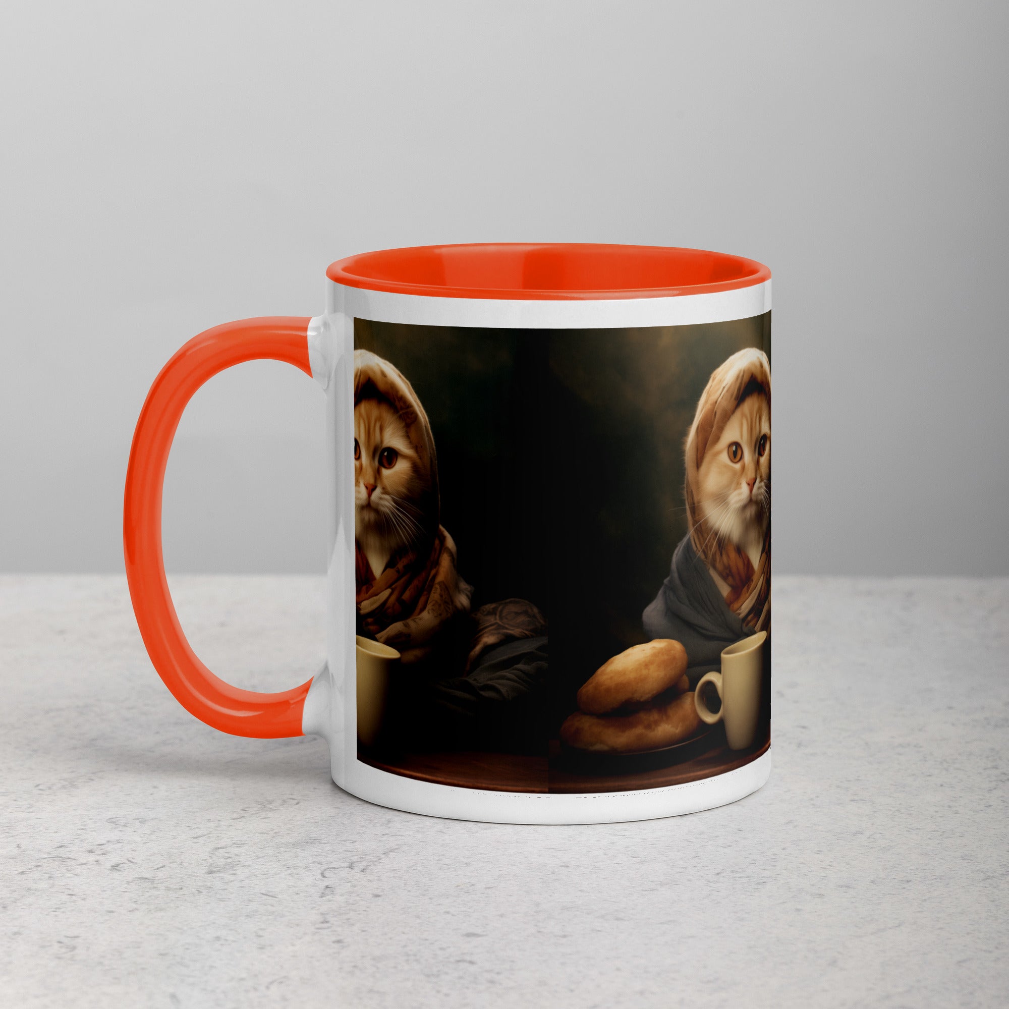 BabushKat Mug with Color Inside  Polish Shirt Store Orange 11 oz 