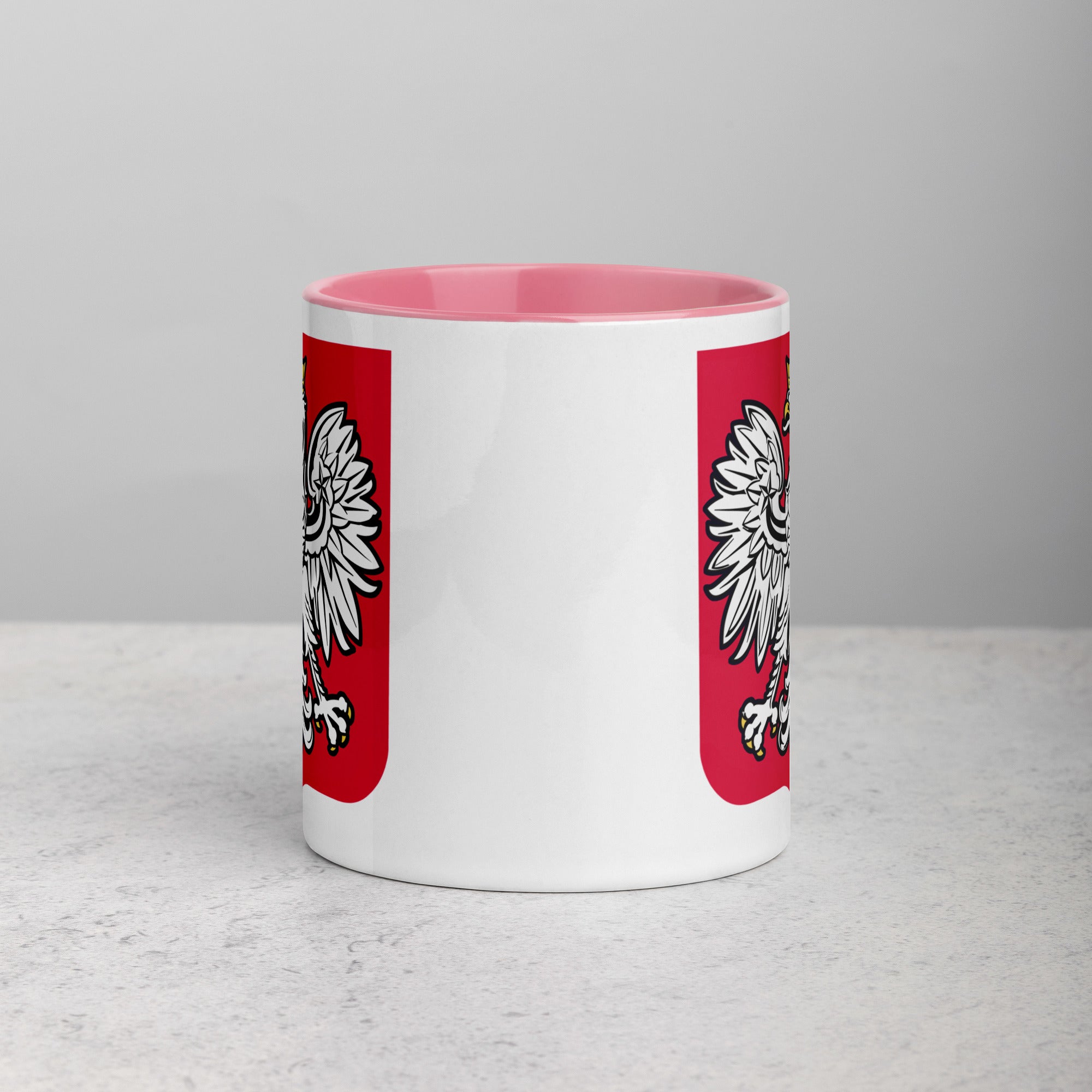 Polish Eagle Coffee Mug with Color Inside  Polish Shirt Store   