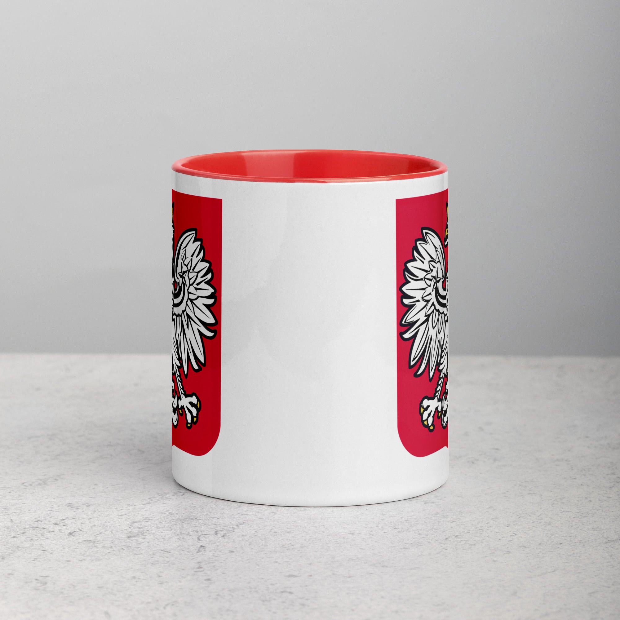 Polish Eagle Coffee Mug with Color Inside  Polish Shirt Store   