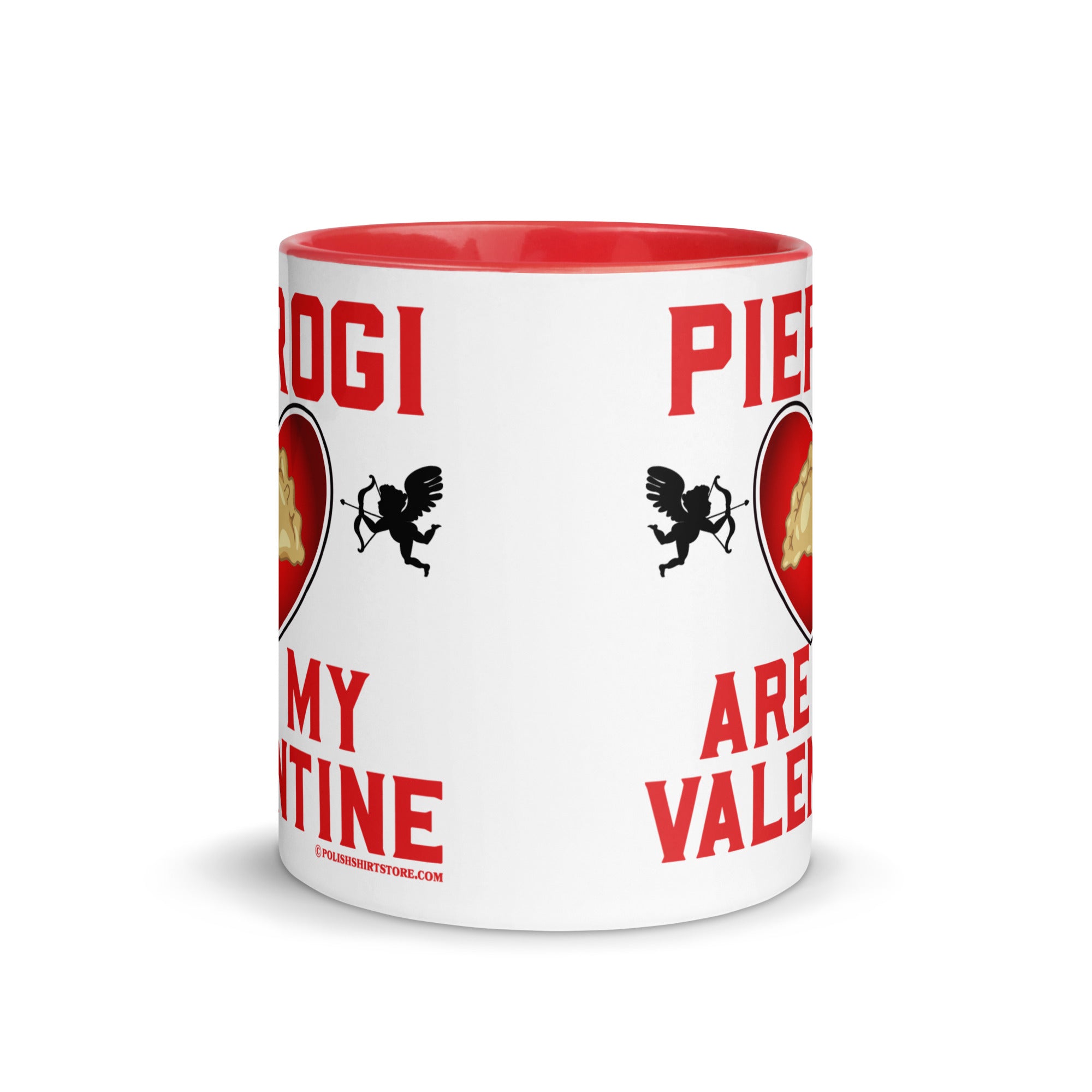 Pierogi Are My Valentine Coffee Mug with Color Inside  Polish Shirt Store   