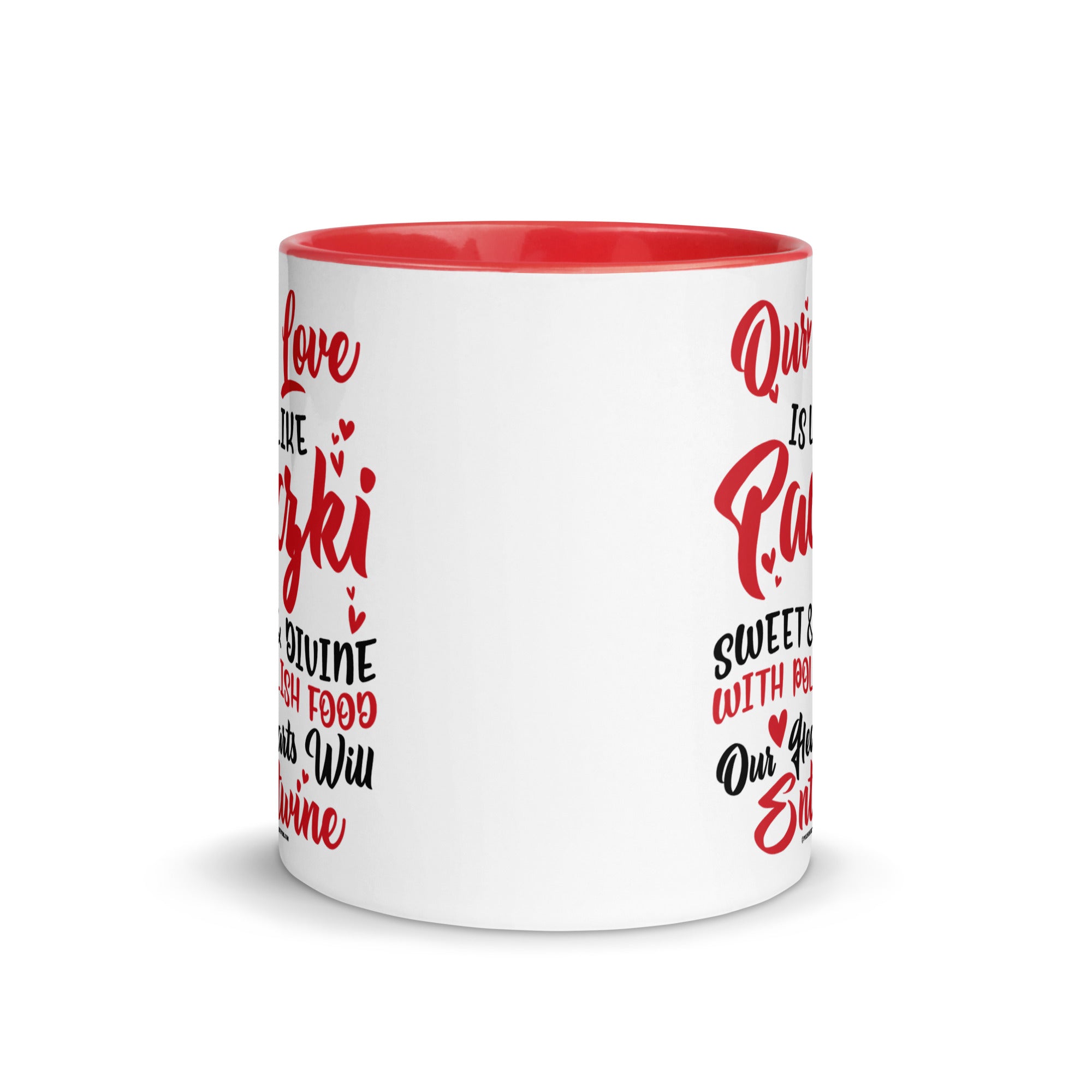 Our Love Is Like Paczki Coffee Mug with Color Inside  Polish Shirt Store   