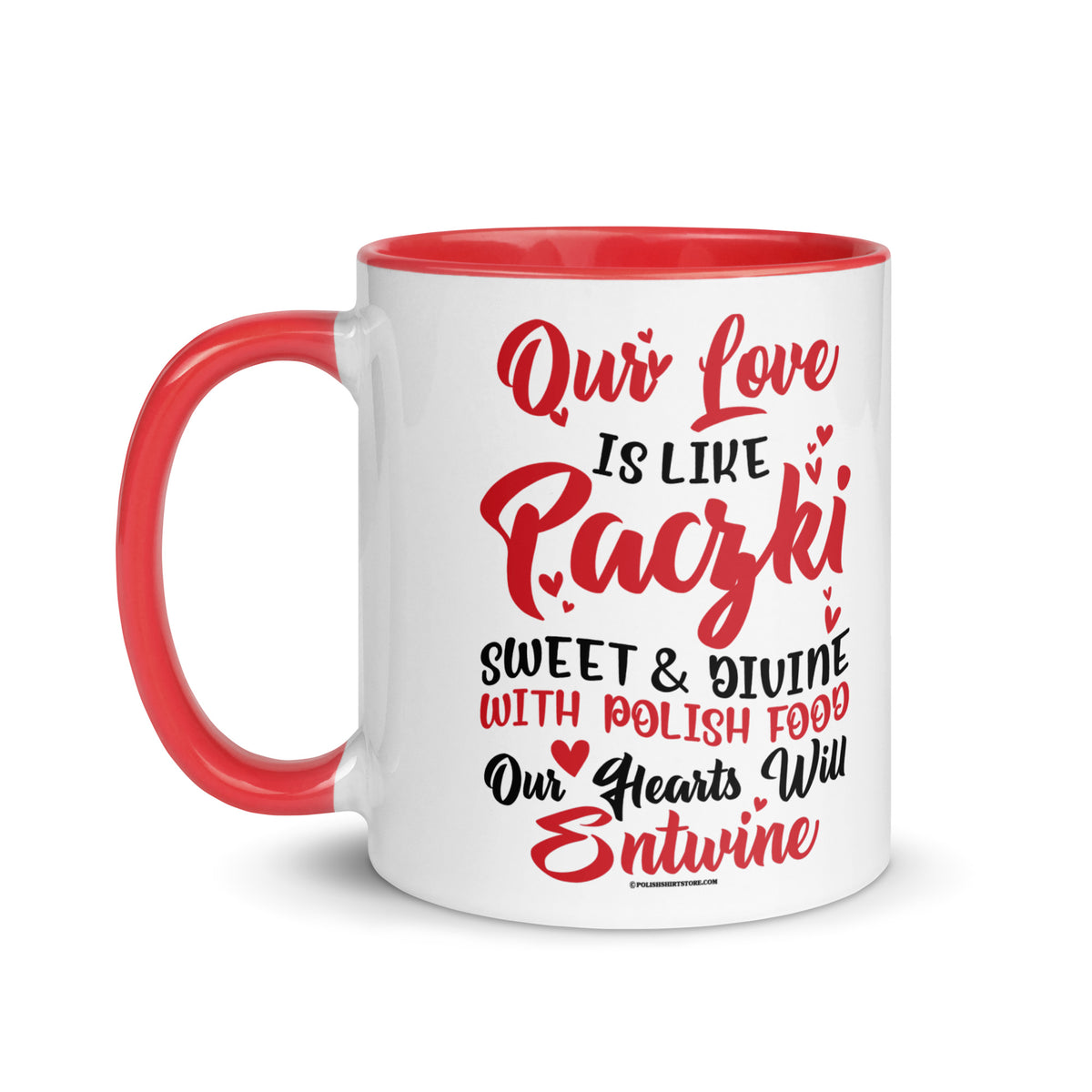 Our Love Is Like Paczki Coffee Mug with Color Inside  Polish Shirt Store   