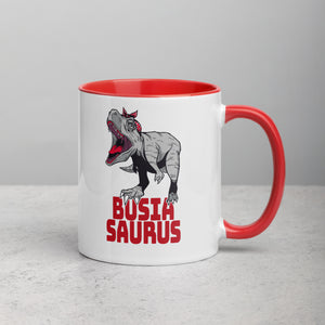 Busiasaurus Coffee Mug with Color Inside -  - Polish Shirt Store