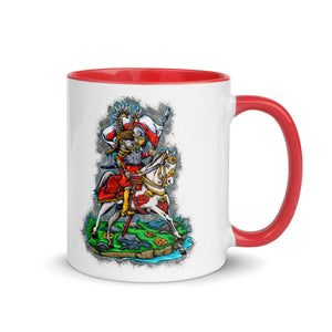 Polish Hussar Coffee Mug with Color Inside - Red / 11 oz - Polish Shirt Store