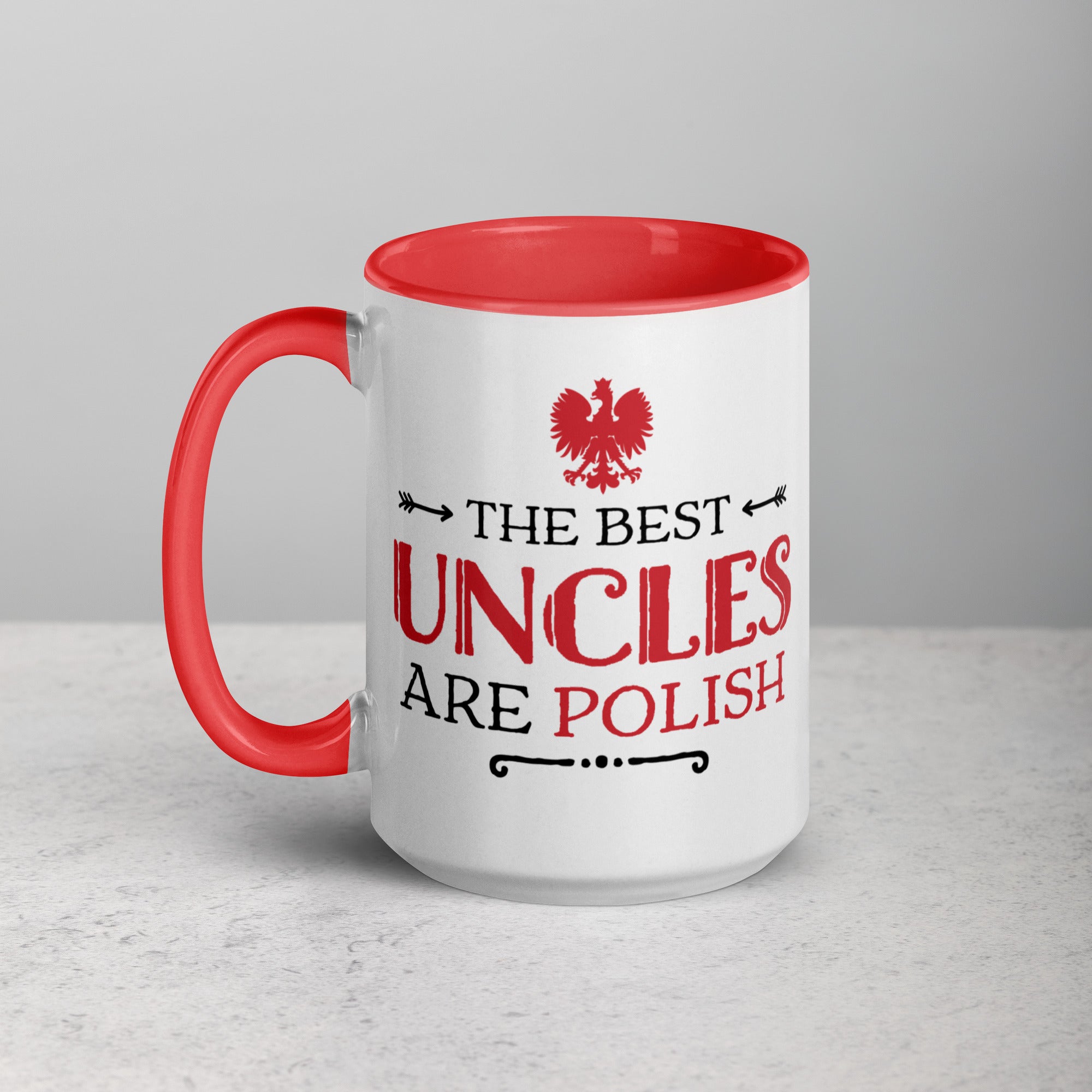 The Best Uncles Are Polish 15 Oz Coffee Mug with Color Inside  Polish Shirt Store   