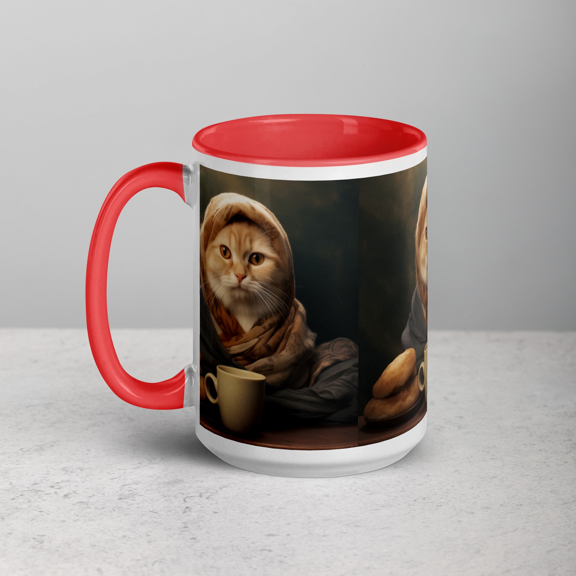 BabushKat Mug with Color Inside  Polish Shirt Store Red 15 oz 