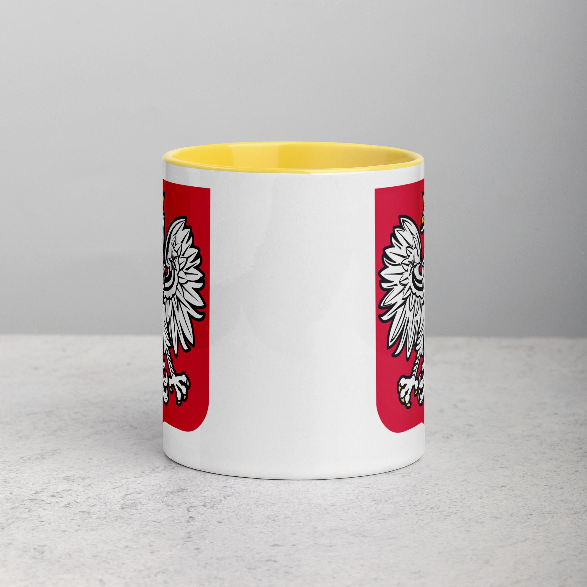 Polish Eagle Coffee Mug with Color Inside  Polish Shirt Store   