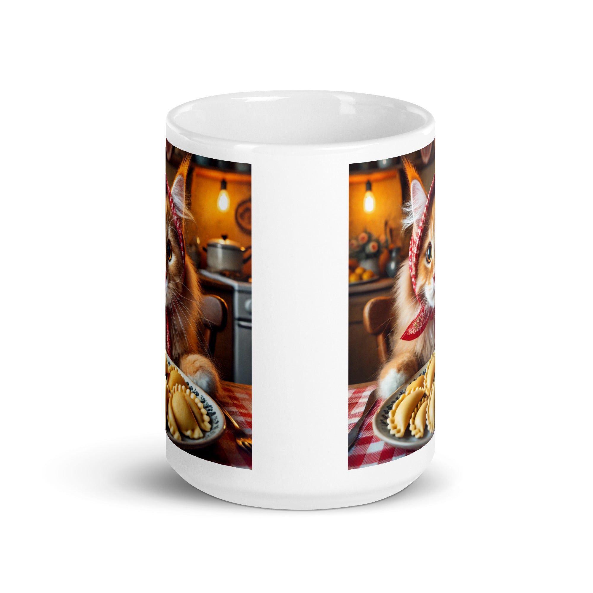 Mainecoon Babushkot Pierogi White Coffee Mug