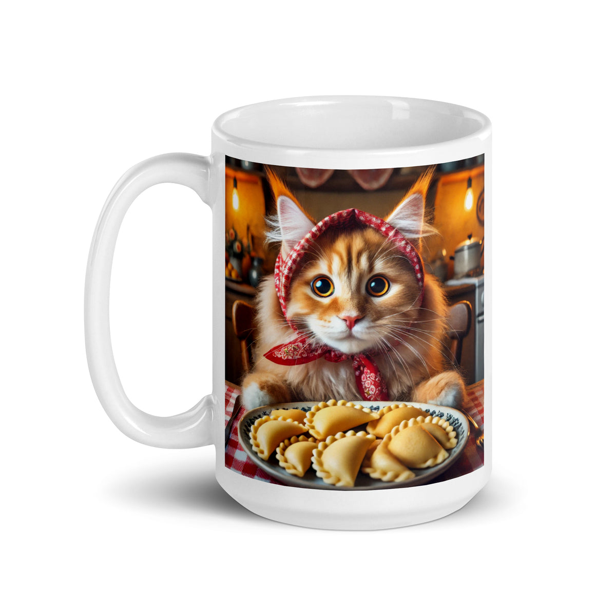 Mainecoon Babushkot Pierogi White Coffee Mug