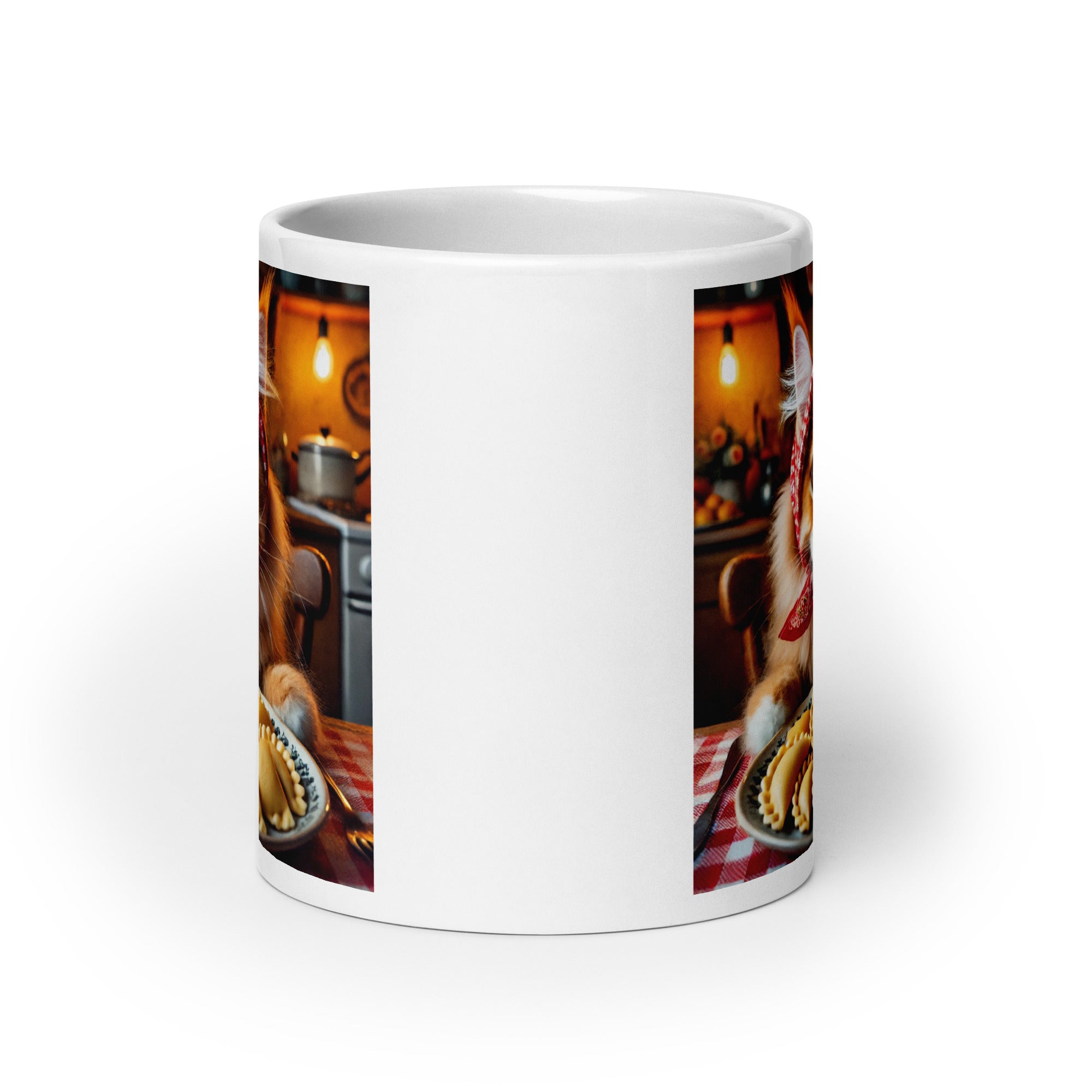 Mainecoon Babushkot Pierogi White Coffee Mug