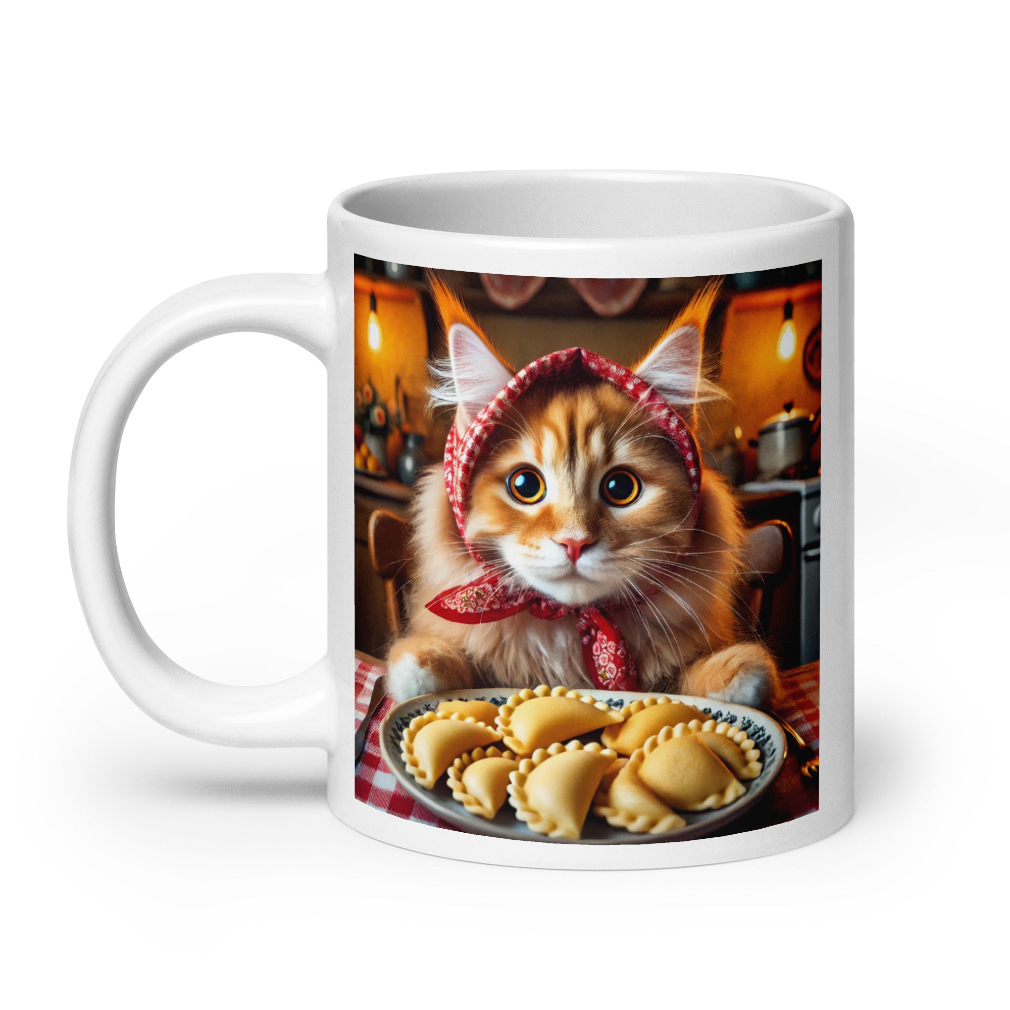 Mainecoon Babushkot Pierogi White Coffee Mug