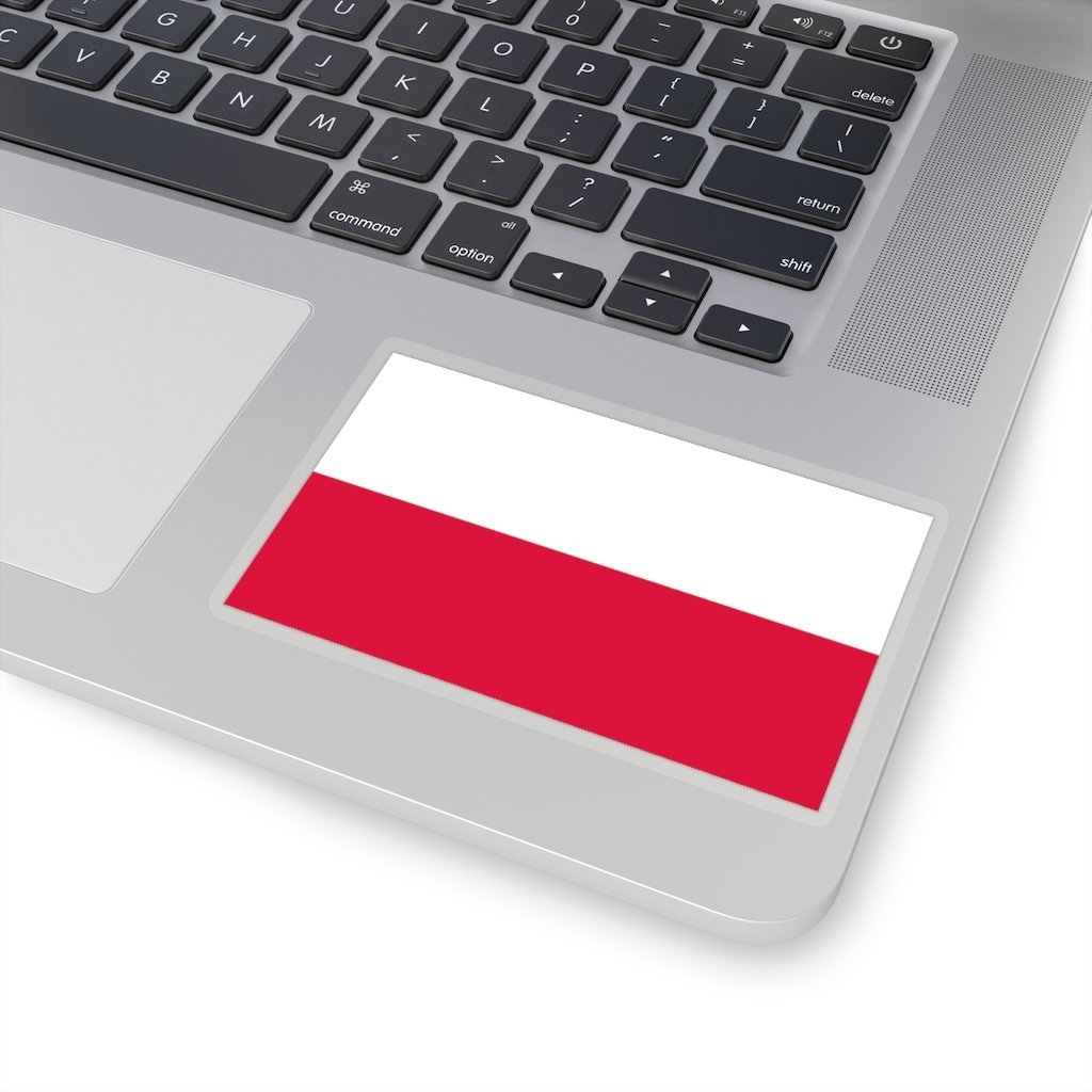 Polish Flag Stickers Paper products Printify 4x4&quot; Transparent 