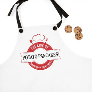 King Of Potato Pancakes Poly Twill Apron - One Size - Polish Shirt Store