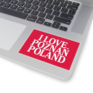 I Love Poznan Poland Sticker -  - Polish Shirt Store