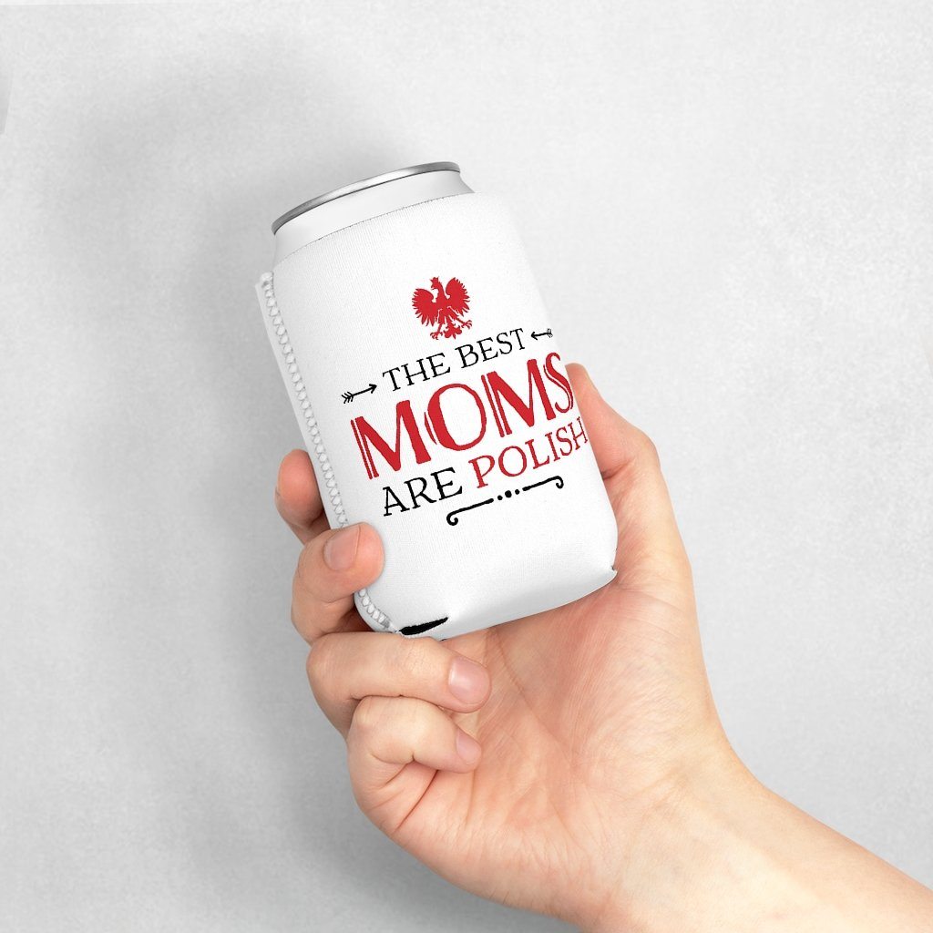 Polish Mom Can Cooler Sleeve Accessories Printify   