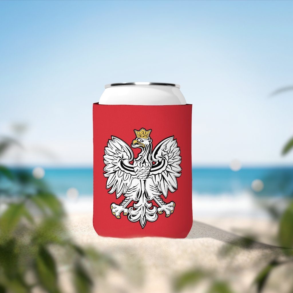 Polish Eagle Can Cooler Sleeve Accessories Printify   