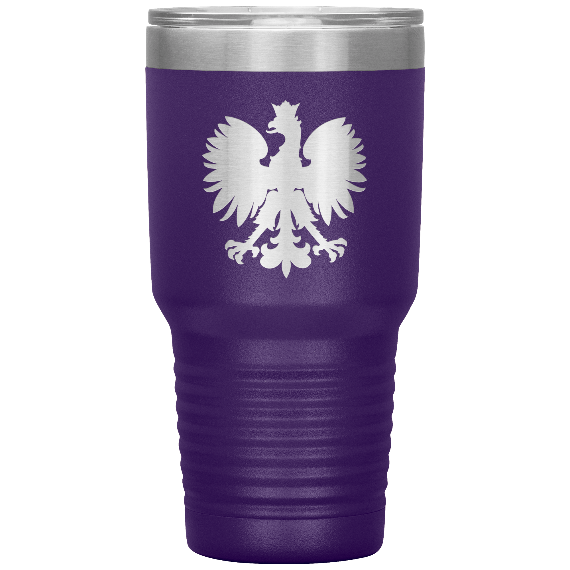 Polish Eagle 30 oz Vacuum Insulated Tumbler Tumblers teelaunch Purple  