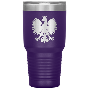 Polish Eagle 30 oz Vacuum Insulated Tumbler - Purple - Polish Shirt Store