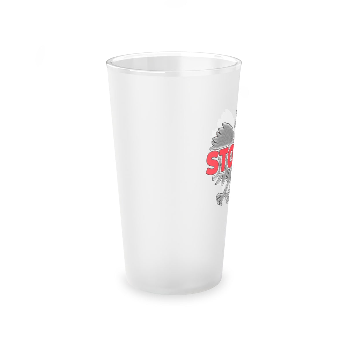 Sto Lat Frosted Pint Glass, 16oz Mug Printify   