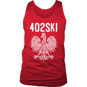 402SKI Polish Pride - District Mens Tank / Red / S - Polish Shirt Store
