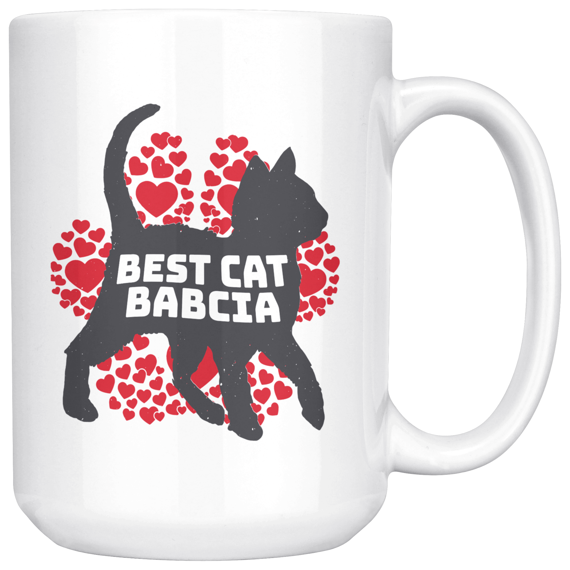 Best Cat Babcia Coffee Mug Drinkware teelaunch White  