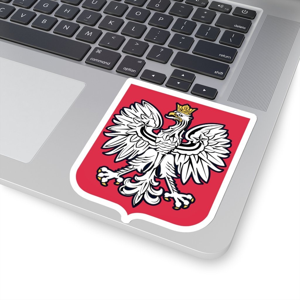 Polish Coat Of Arms Sticker Paper products Printify   
