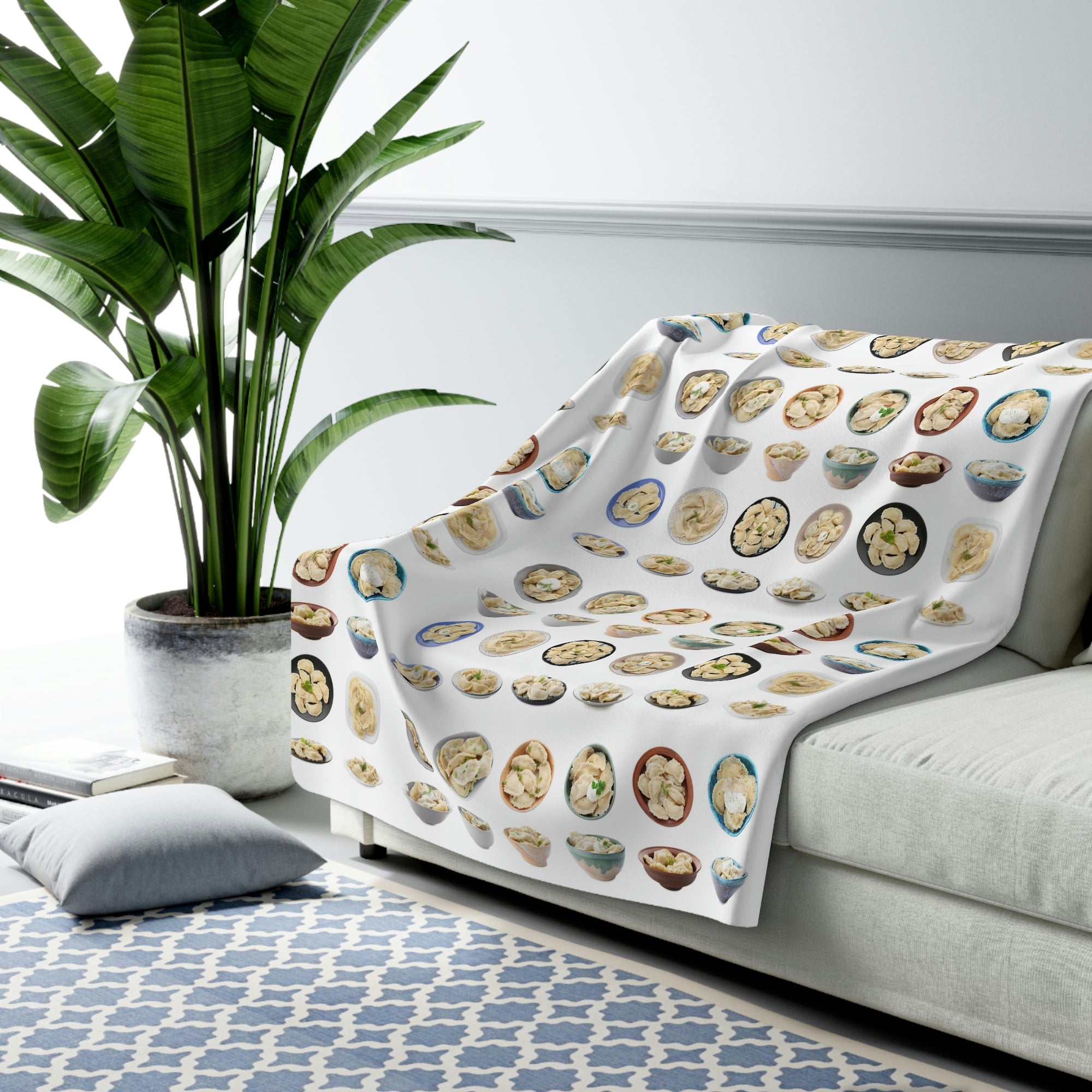 Pierogi Lovers Sherpa Fleece Blanket Home Decor Printify   
