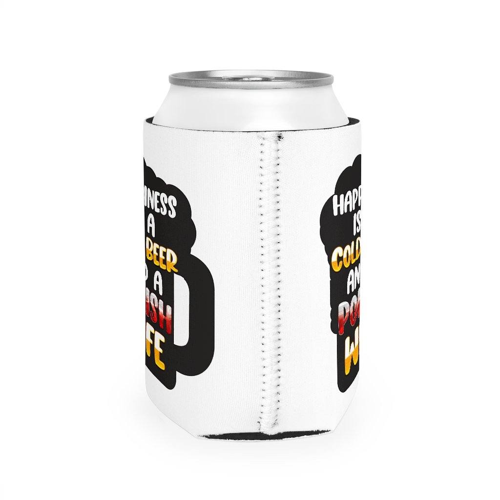 Cold Beer Polish Wife Can Cooler Sleeve Accessories Printify   