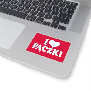 I Love Paczki Die-Cut Sticker -  - Polish Shirt Store