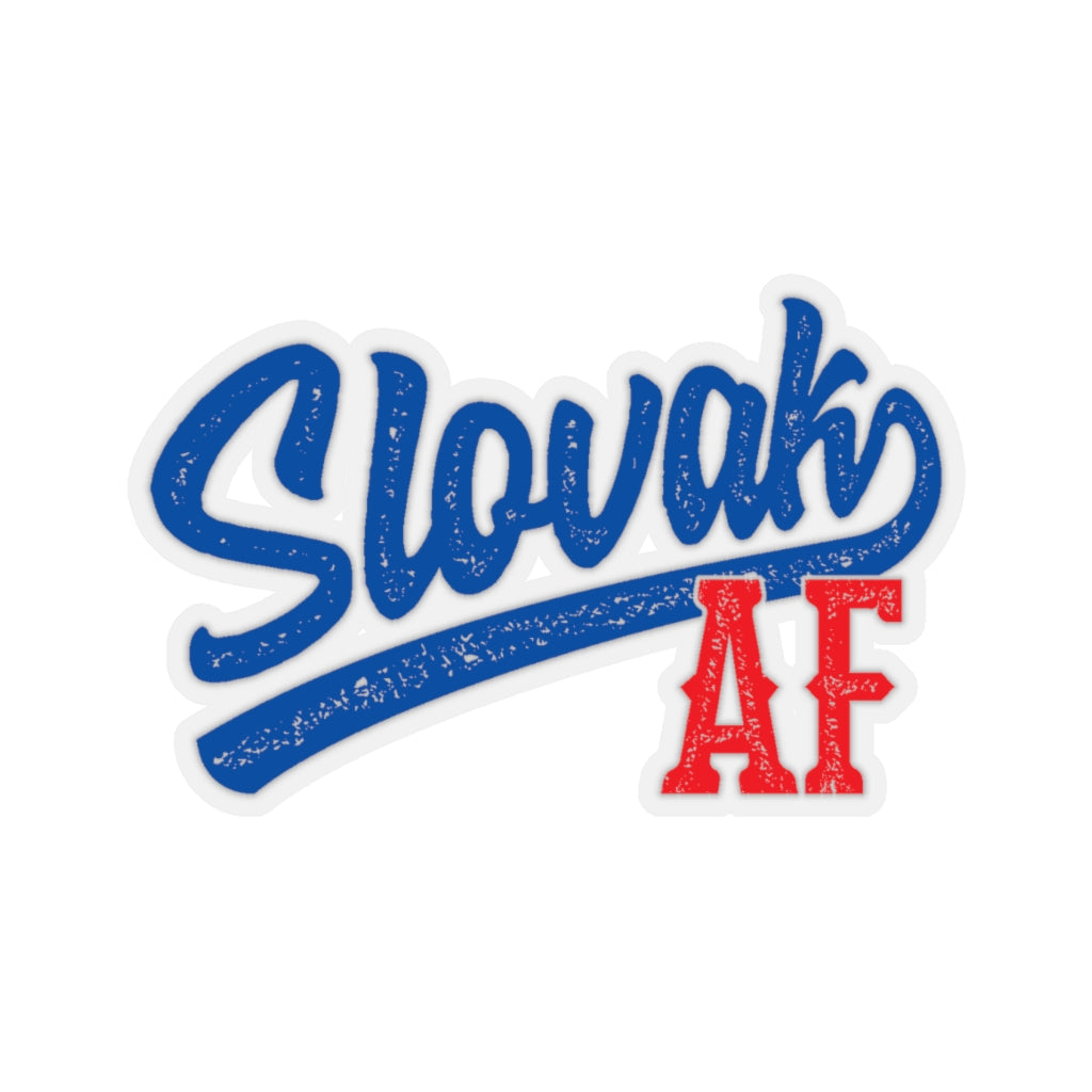 Slovak AF Die-Cut Sticker Paper products Printify 6x6" Transparent 