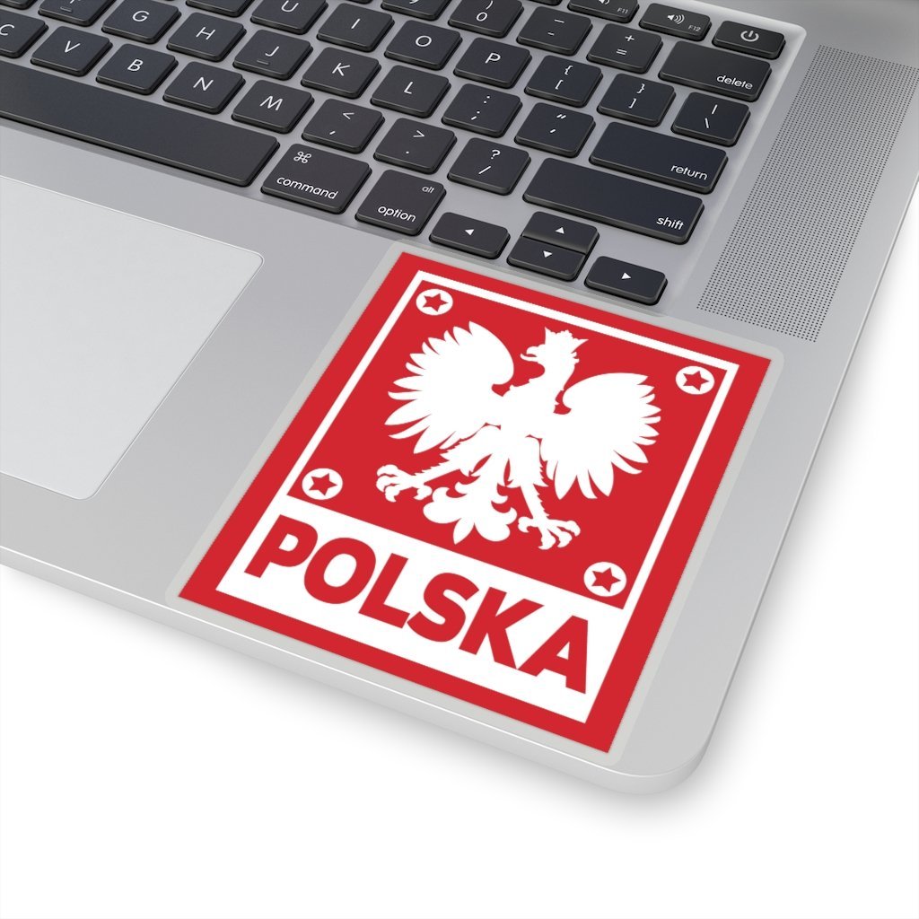 Polska Polish Eagle Sticker Paper products Printify 4" × 4" Transparent 