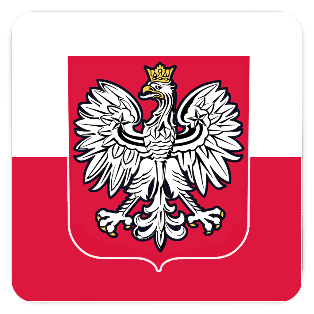 Polish Coat Of Arms Fridge Magnets  Polish Shirt Store 3x3 inch  
