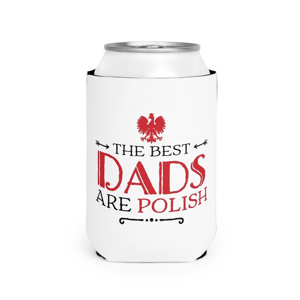 Polish Dad Can Cooler Sleeve Accessories Printify White One size 